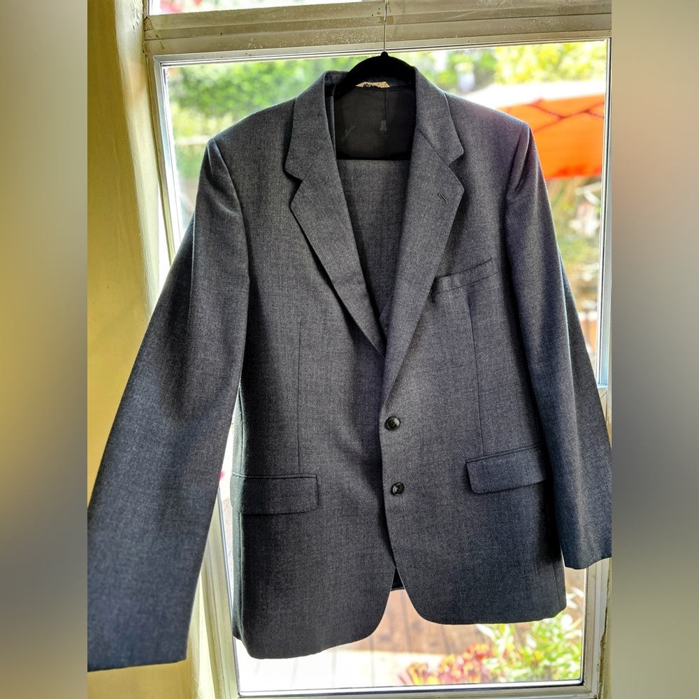Vintage -Oleg Cassini 1965 3 piece grey wool suit